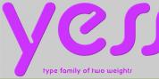 The word yes is in purple letters.