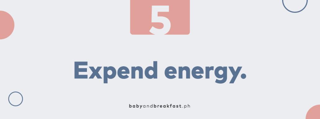 An image with the words,'5 Spend Energy Baby - Toddlerlist.