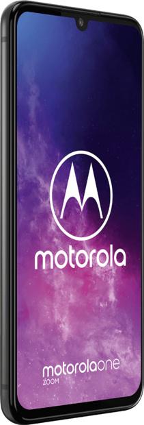 The Motorola logo on an iPhone.